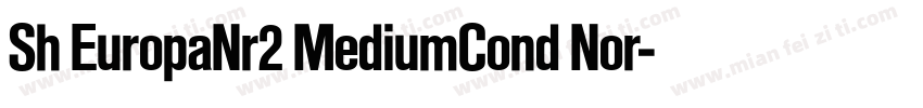 Sh EuropaNr2 MediumCond Nor字体转换